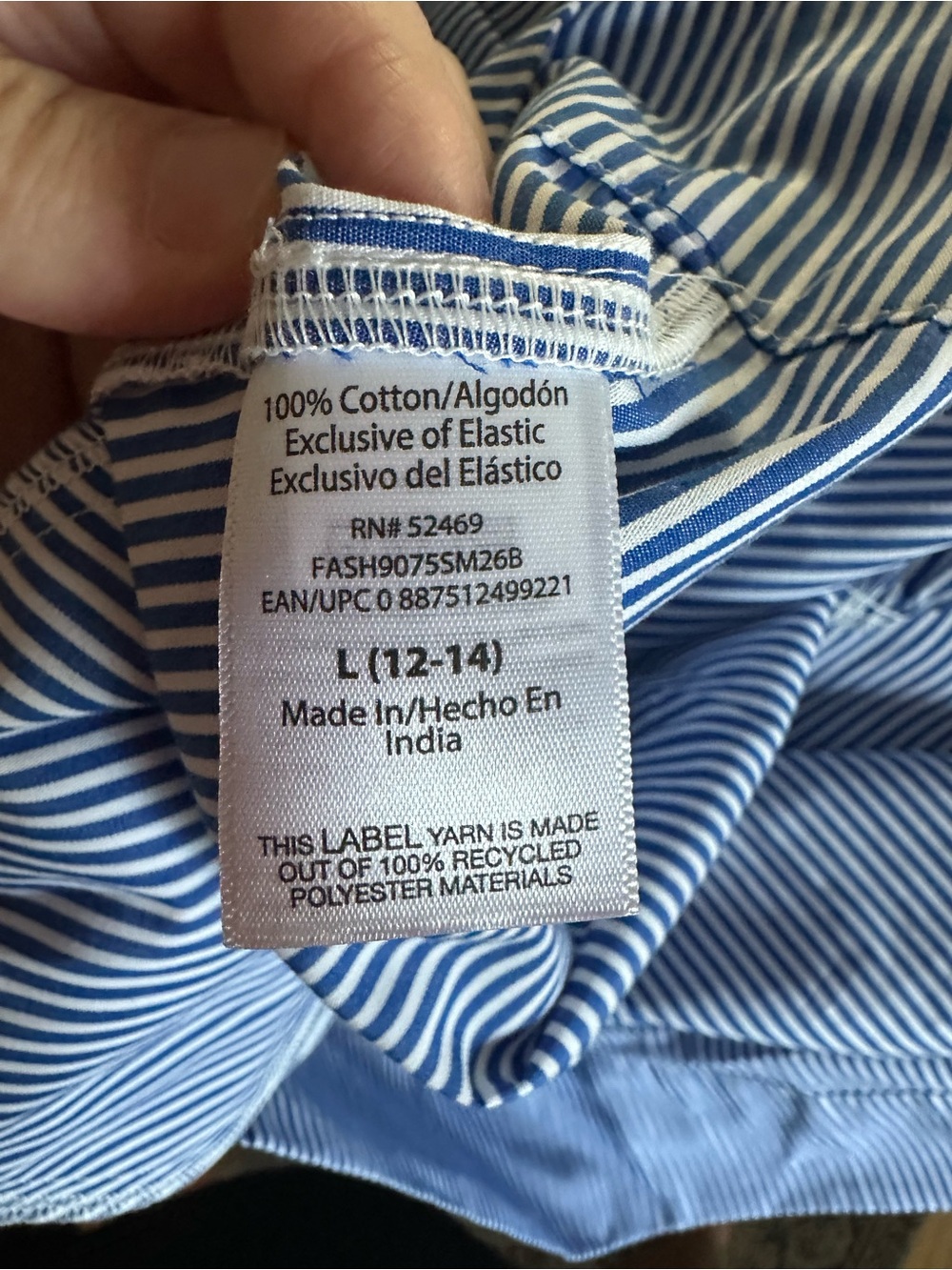 NWT Cotton Striped Blue Spaghetti Strap Tiered Mini Dress - Picture 6 of 6